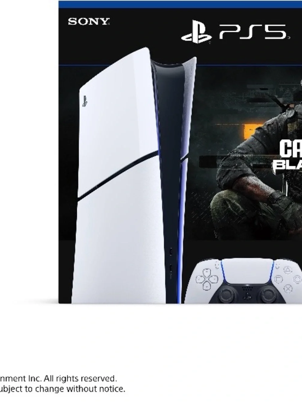 Sony PS5 Console Bundle with Call of Duty: Black Ops 6 - White